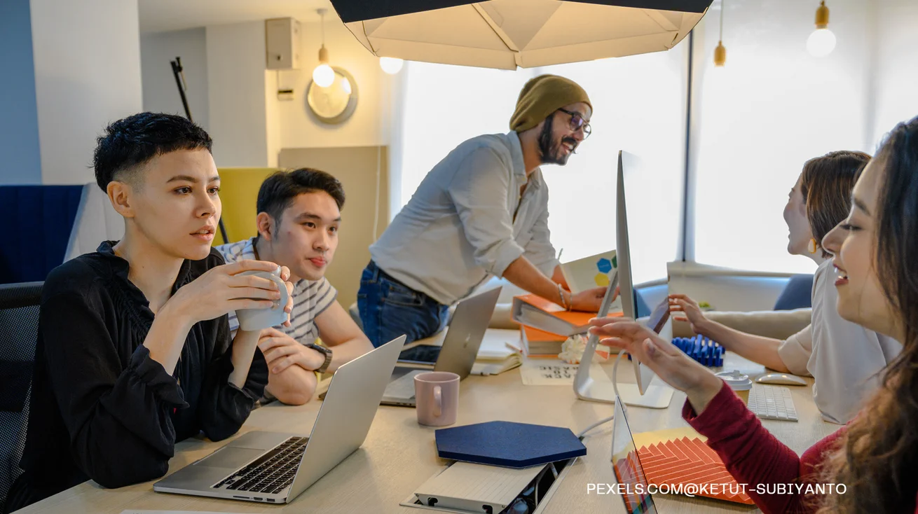 Marketing analytics on a desk
